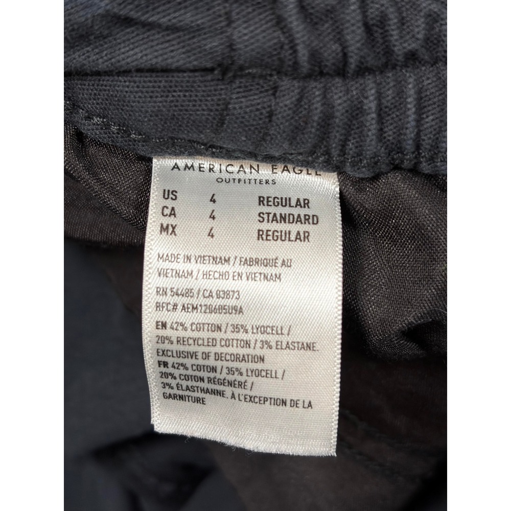 American Eagle Cargo Pants Womens 4 Gray Stretch Straight Leg Casual - Picture 8 of 9